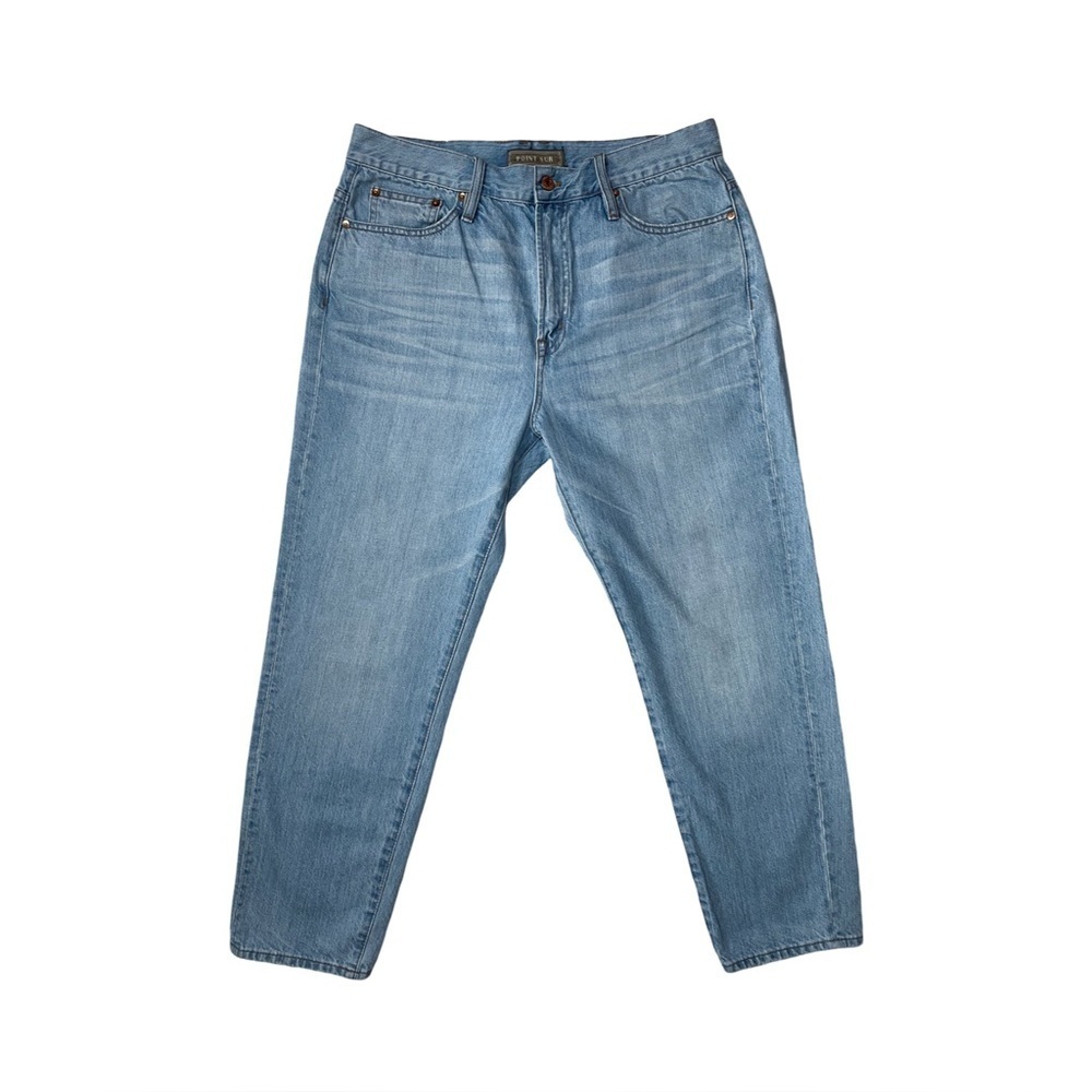 Point Sur Denim High Waisted Tapered Jeans